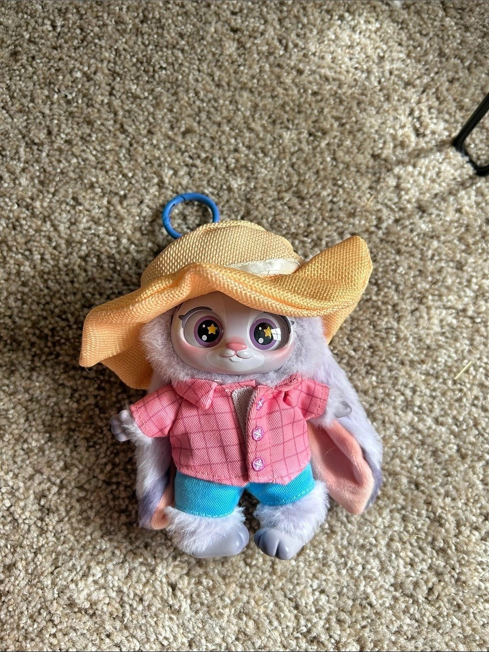 Miniso Judy - Plush Keychain Toy Pink & Blue